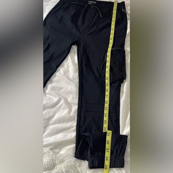 New Seven Souls Boy's Zip Pocket Drawstring Jogger Pants Beige Size 18 - Picture 8 of 14